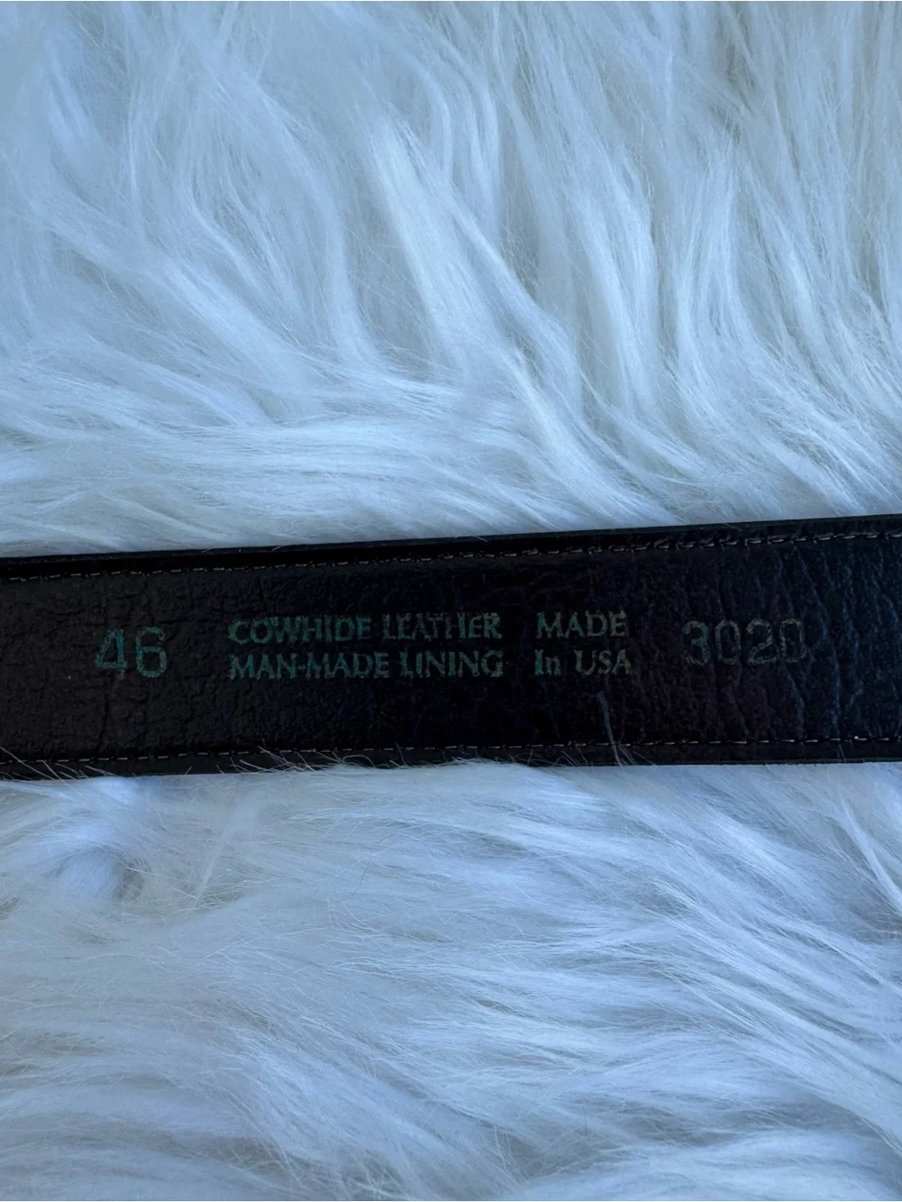 Brown Leather Belt with Gold Buckle